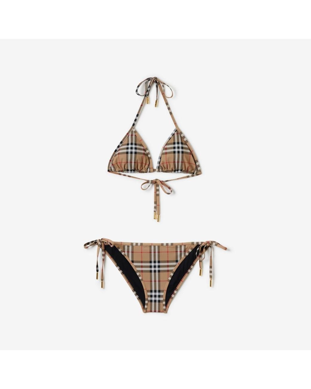 Burberry Metallic Check Bikini