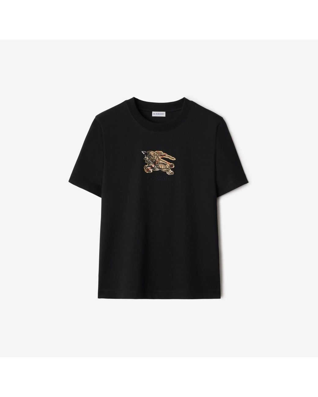 Burberry Black Knight Check Cotton T-Shirt