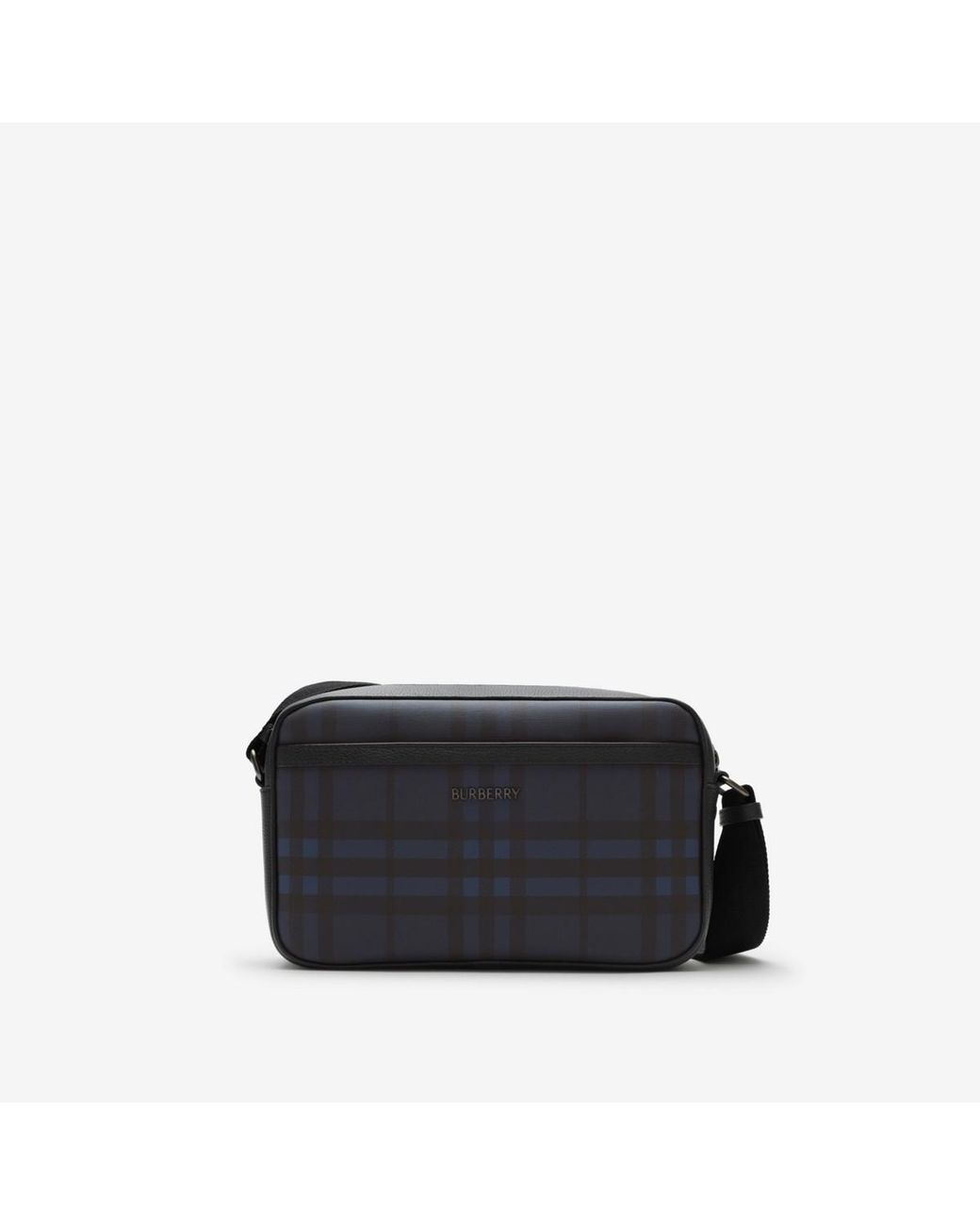 Burberry Black City Check Crossbody Bag for men