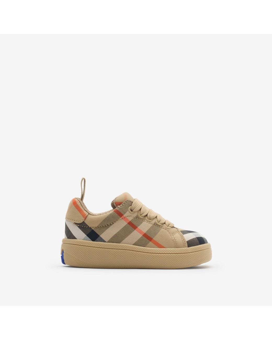 Burberry Natural Childrens Check Sneakers