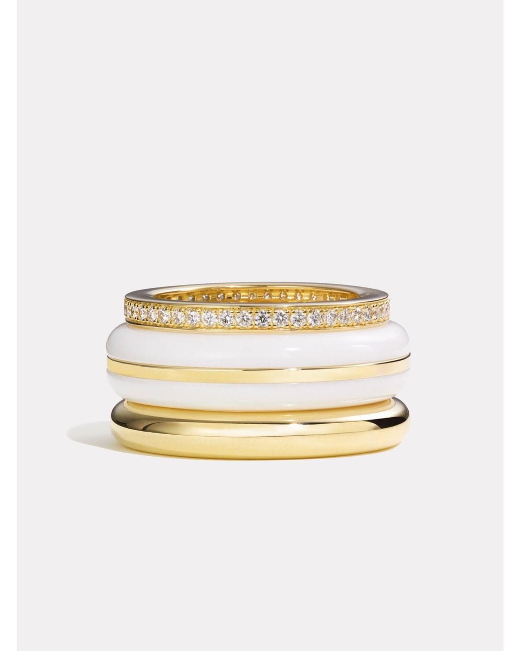 BY PARIAH Natural Classic Ring Stack