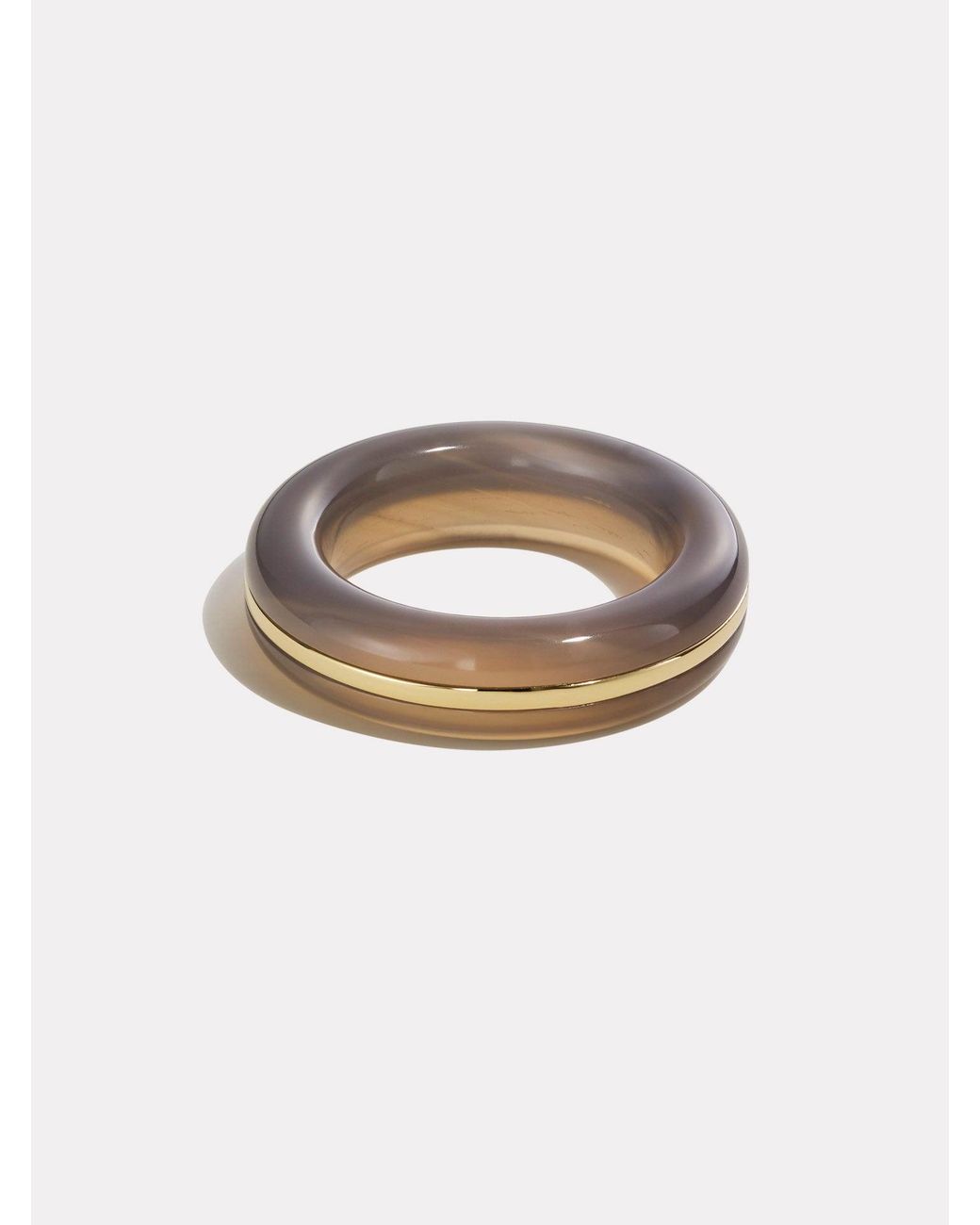 BY PARIAH White Essential Gem Stacking Ring
