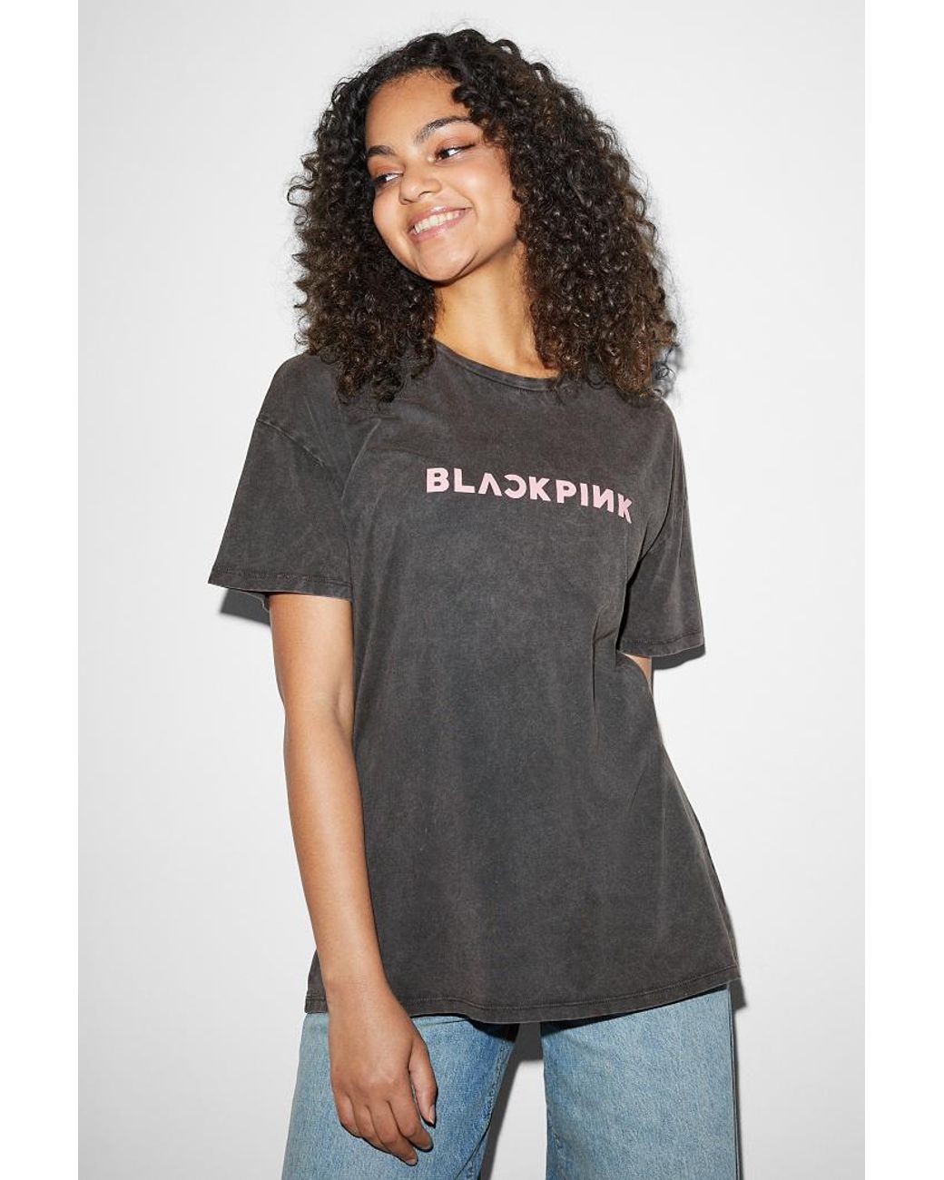 C A camiseta Blackpink CLOCKHOUSE de color Gris Lyst