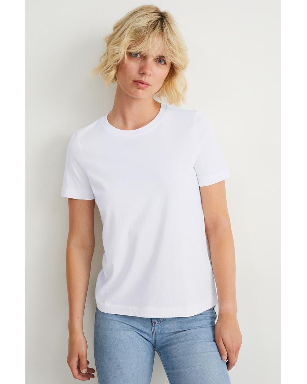Camiseta básica de C&A de color Blanco | Lyst