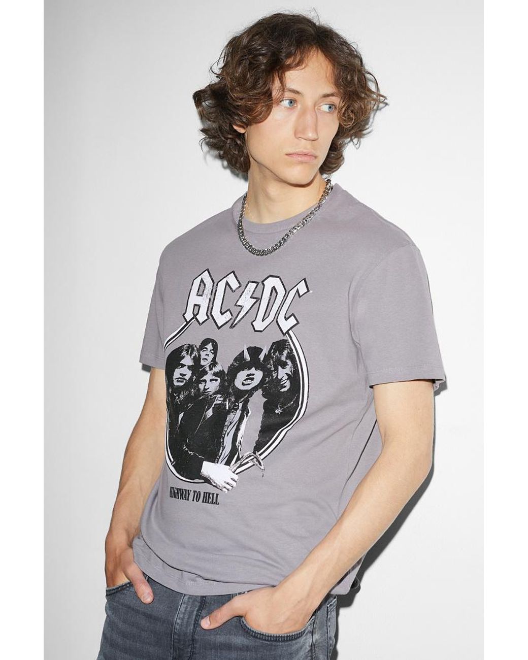T-shirt-AC/DC C&A pour homme en coloris Gris | Lyst