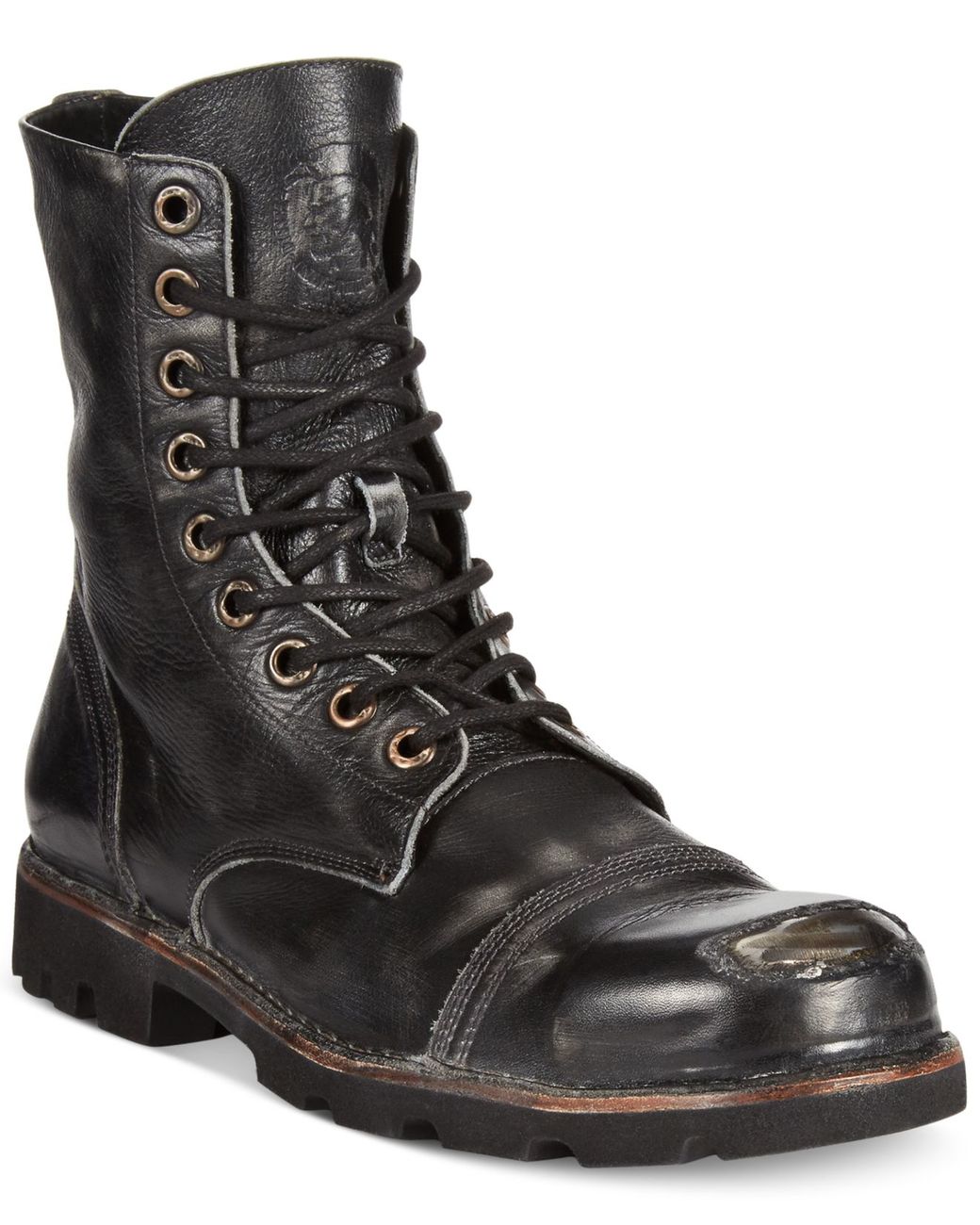 DIESEL Hardkor Steel Toe Boots in Black for Men | Lyst