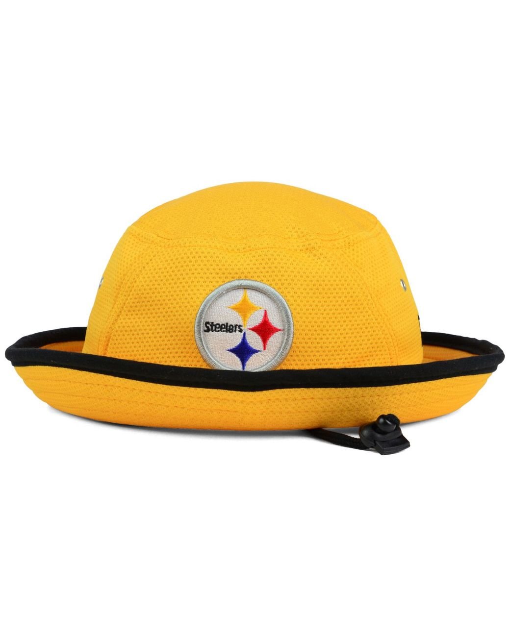 KTZ Pittsburgh Steelers Training Bucket Hat in Yellow for Men