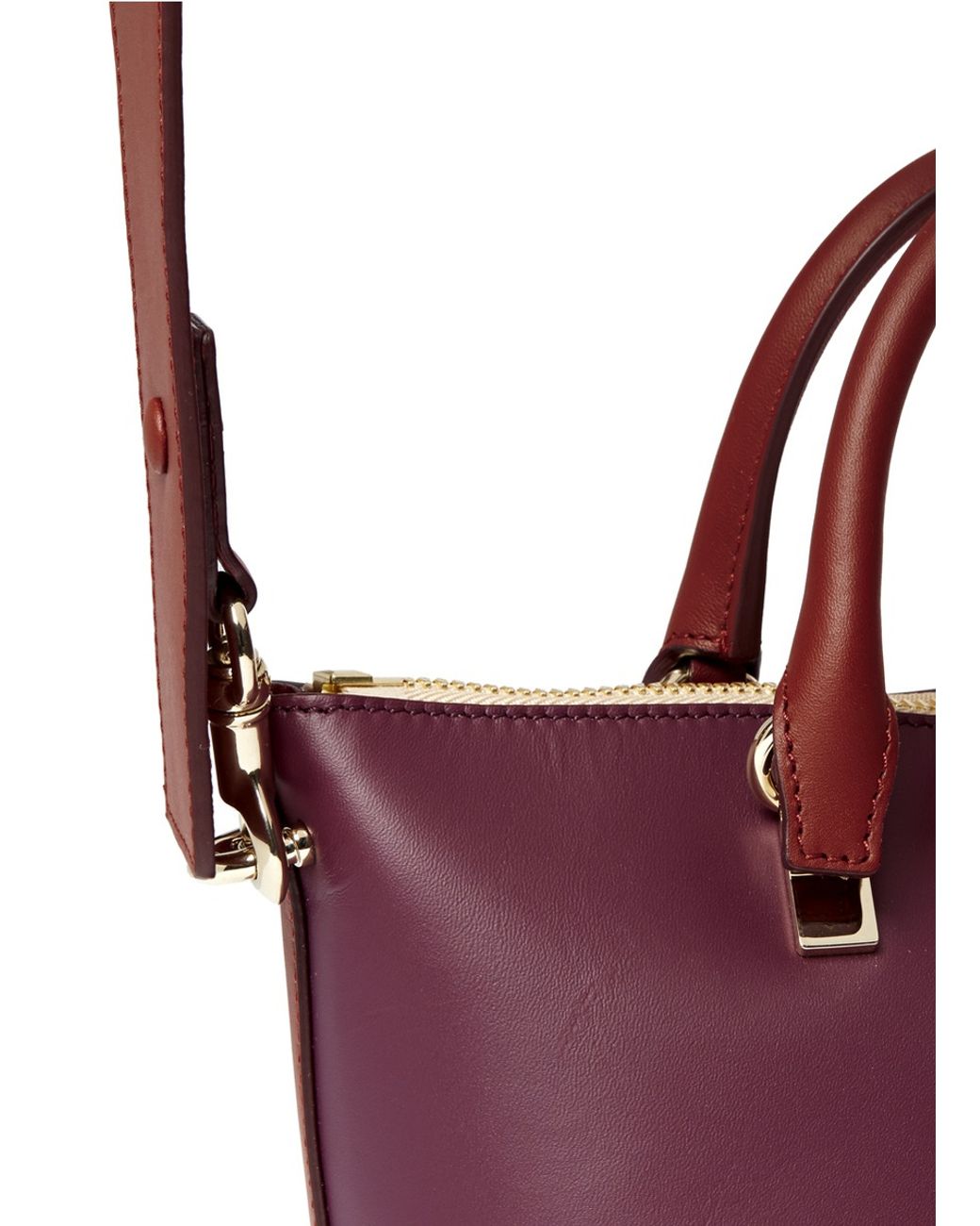 Chloé 'baylee' Mini Leather Tote in Purple | Lyst