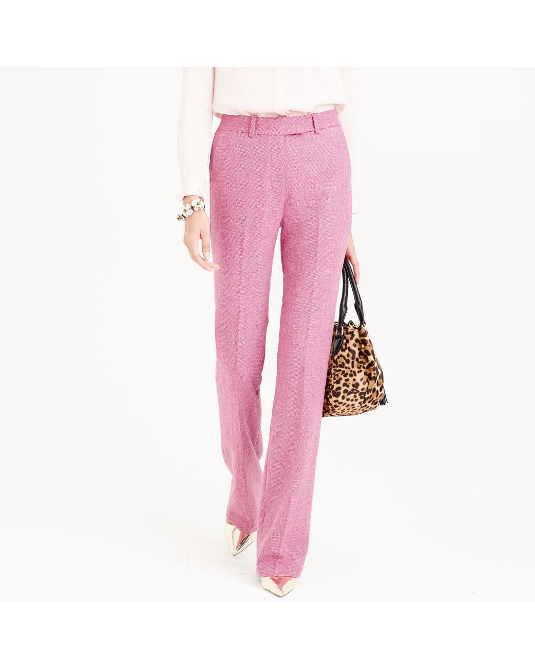Preston Donegal Wool Pant in Pink 