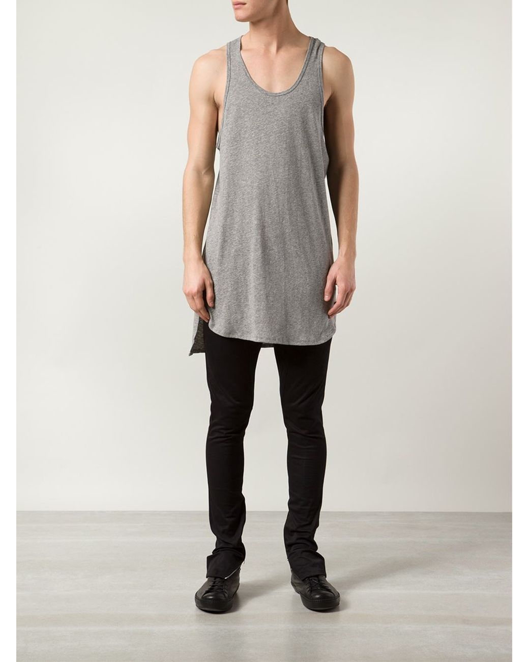 mumlende tyran Tag telefonen Fear Of God Long Tank Top in Gray for Men | Lyst