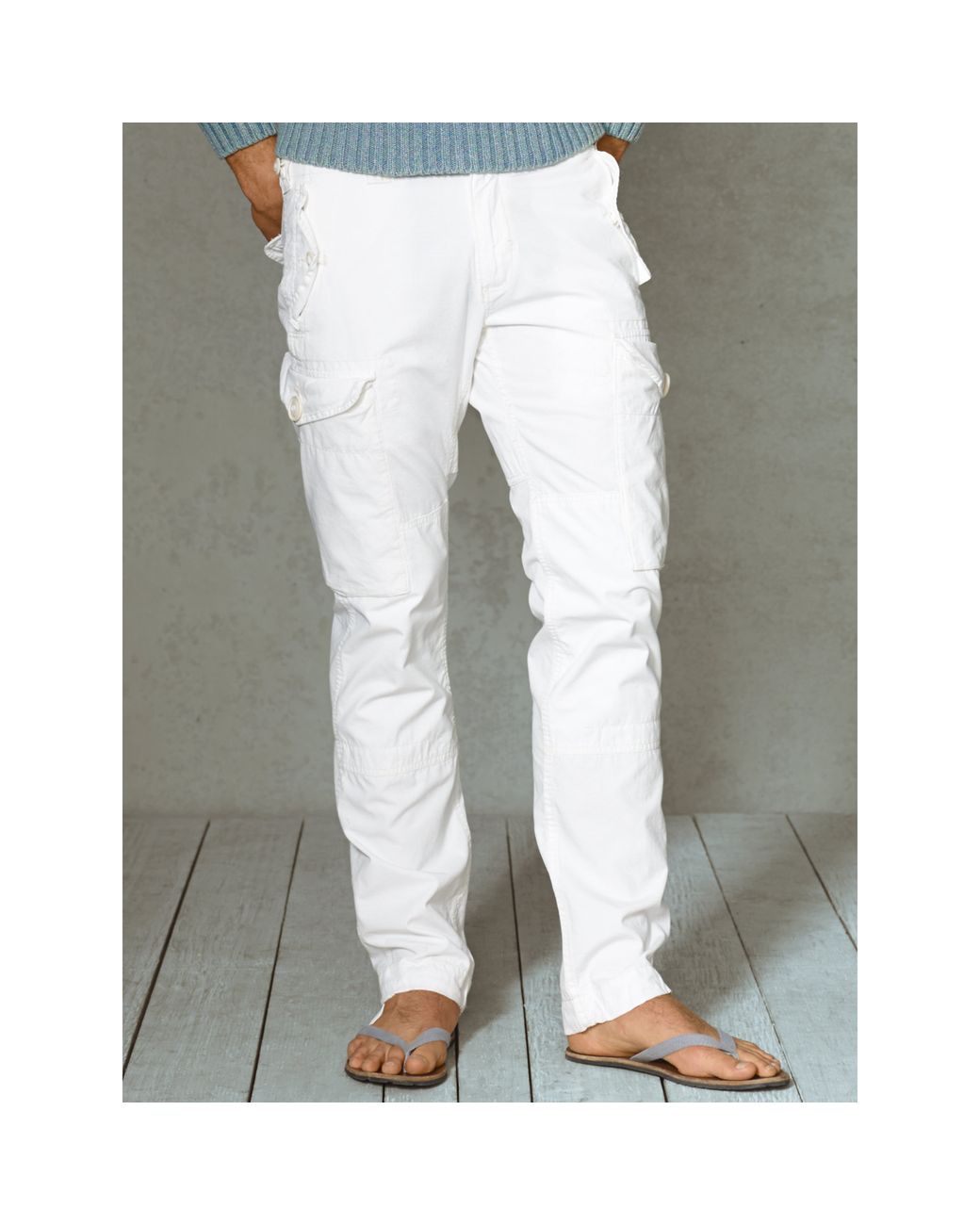 パンツ Lauren Ralph Lauren White Cargo Pant Ralph Lauren White Pants Mens 33/30 Cargo Military