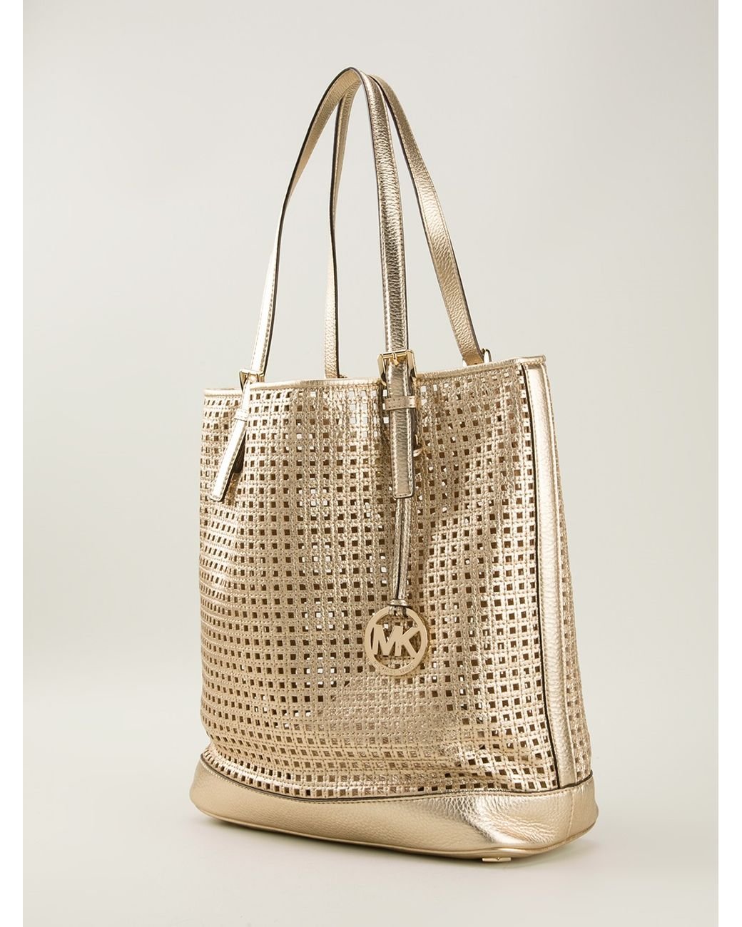 Michael kors shopper gold deals