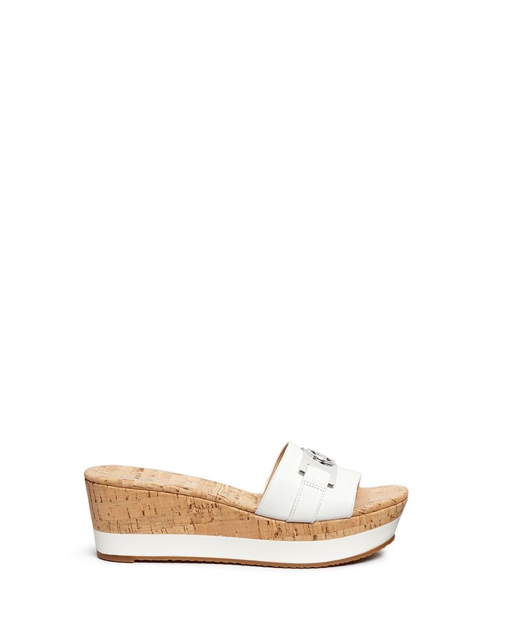 Michael michael kors warren cork platform wedge sandals top