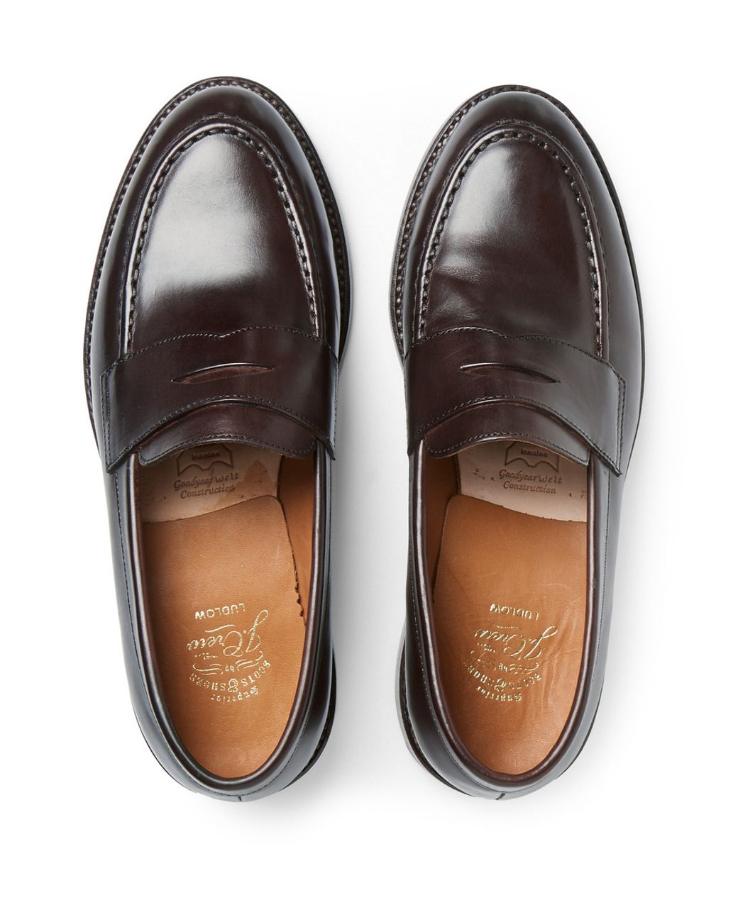 J.Crew Ludlow Leather Penny Loafers in Brown for Men Lyst