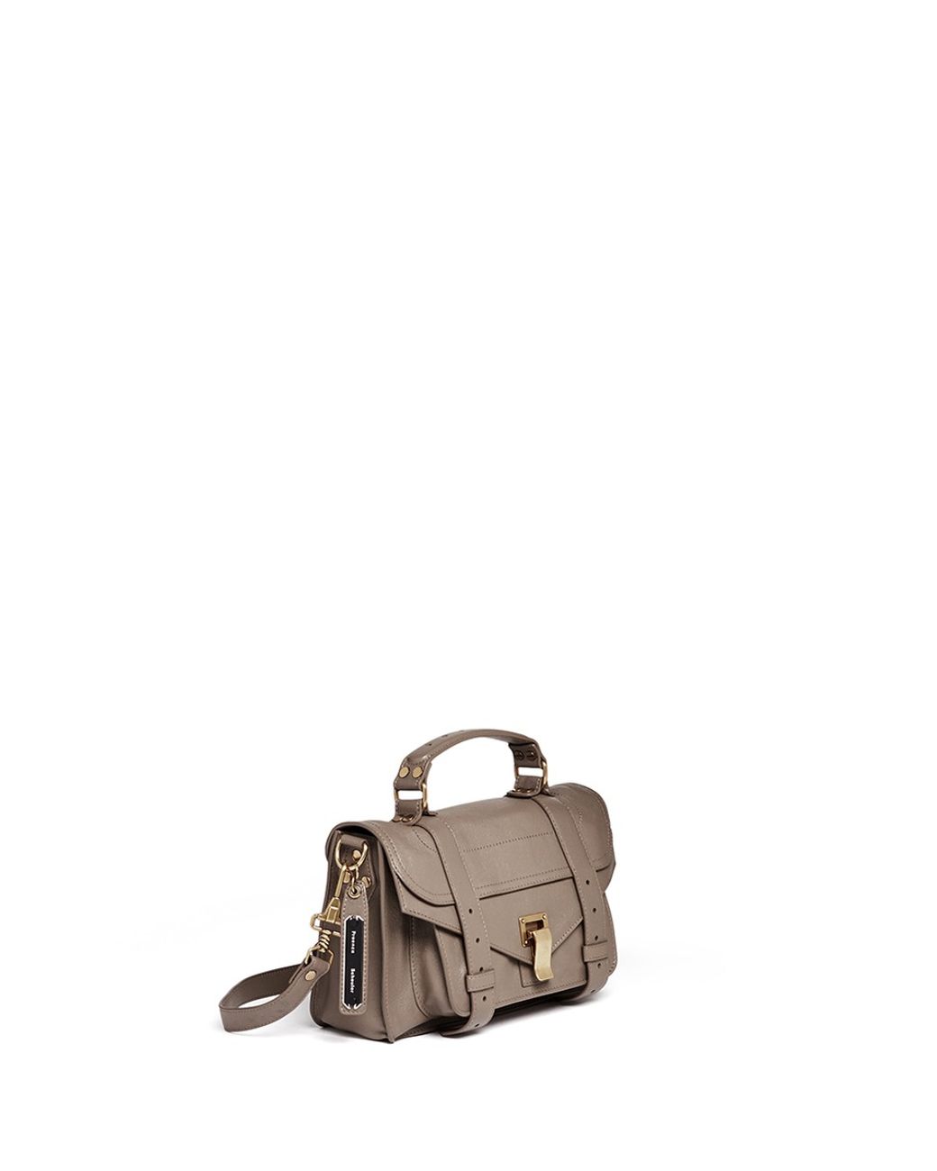 Proenza Schouler 'ps1' Tiny Leather Satchel in Brown | Lyst