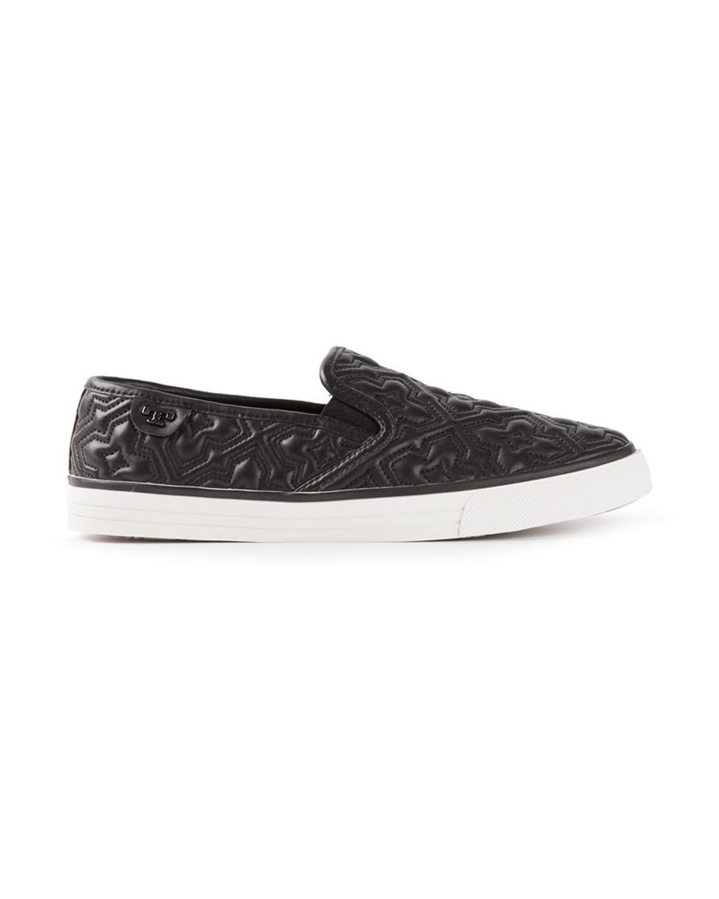 Tory Burch 'Jesse 2' Quilted Slip-On Sneakers in Black | Lyst