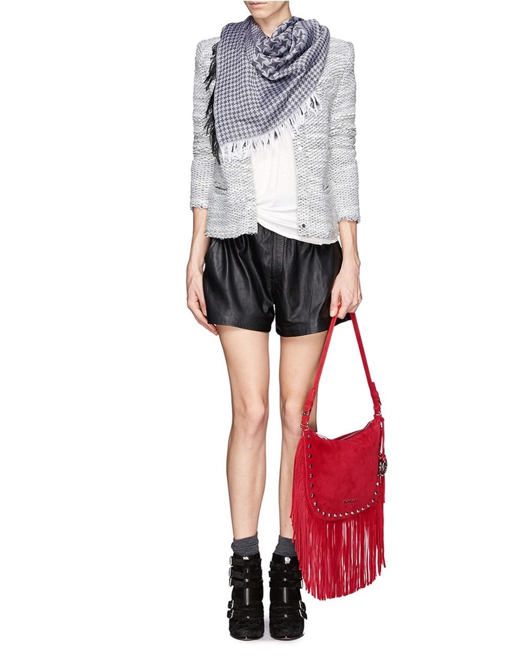 Michael kors billy store fringe crossbody