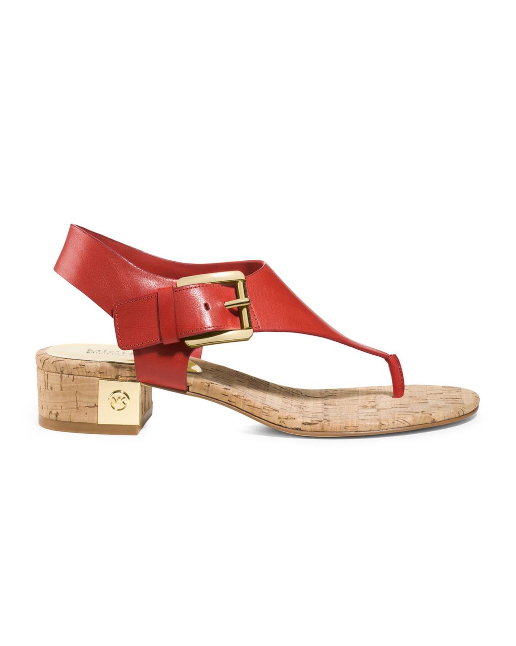 Michael Kors London Thong Sandal in Red | Lyst