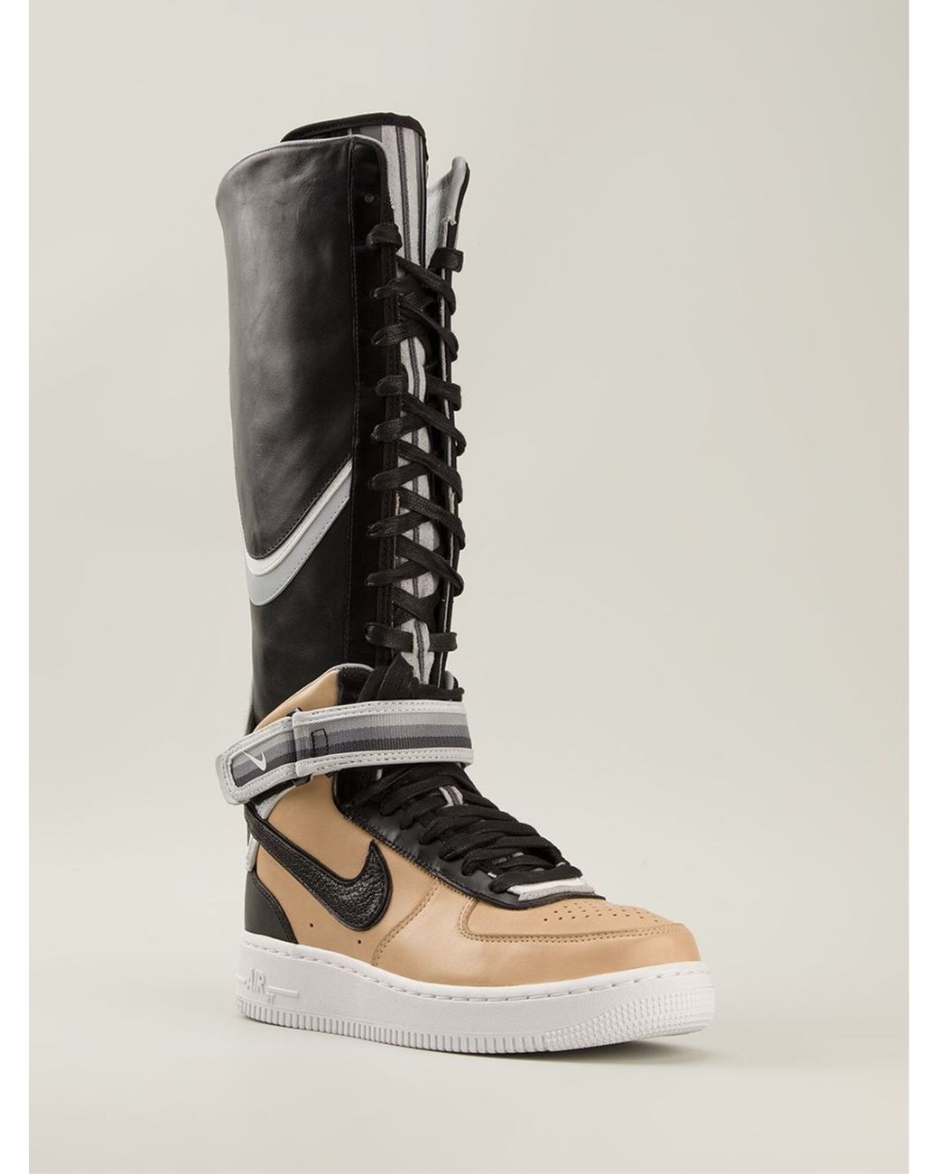 Nike Riccardo Tisci 'beige Pack Air Force 1' Boots in Black | Lyst