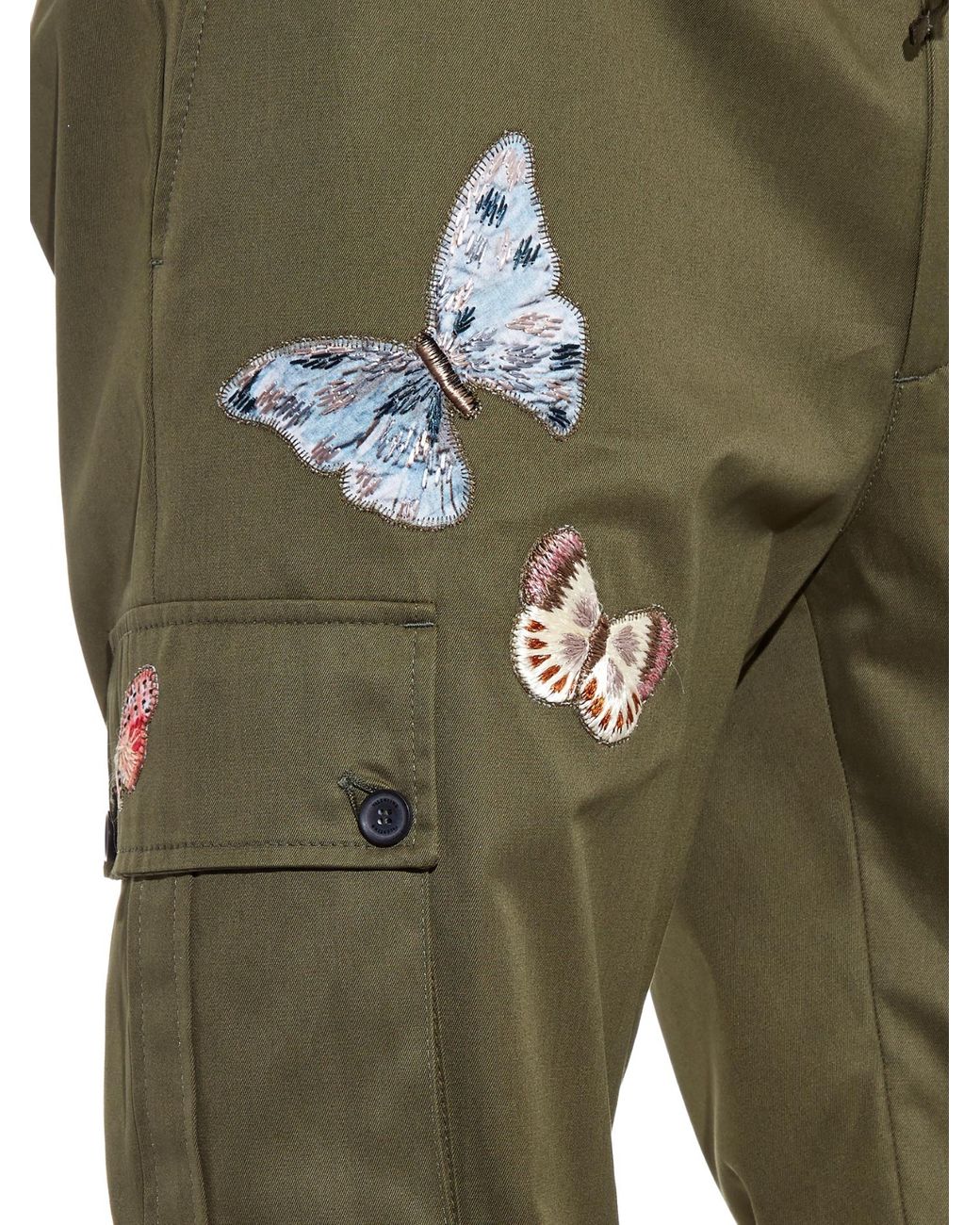 Valentino Butterfly-Embroidered Cotton 