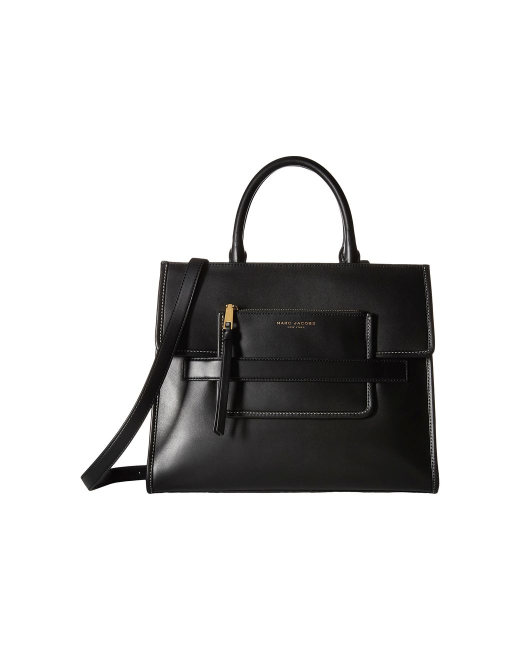 Marc Jacobs Madison Saffiano Leather Shoulder Bag In Black Multi