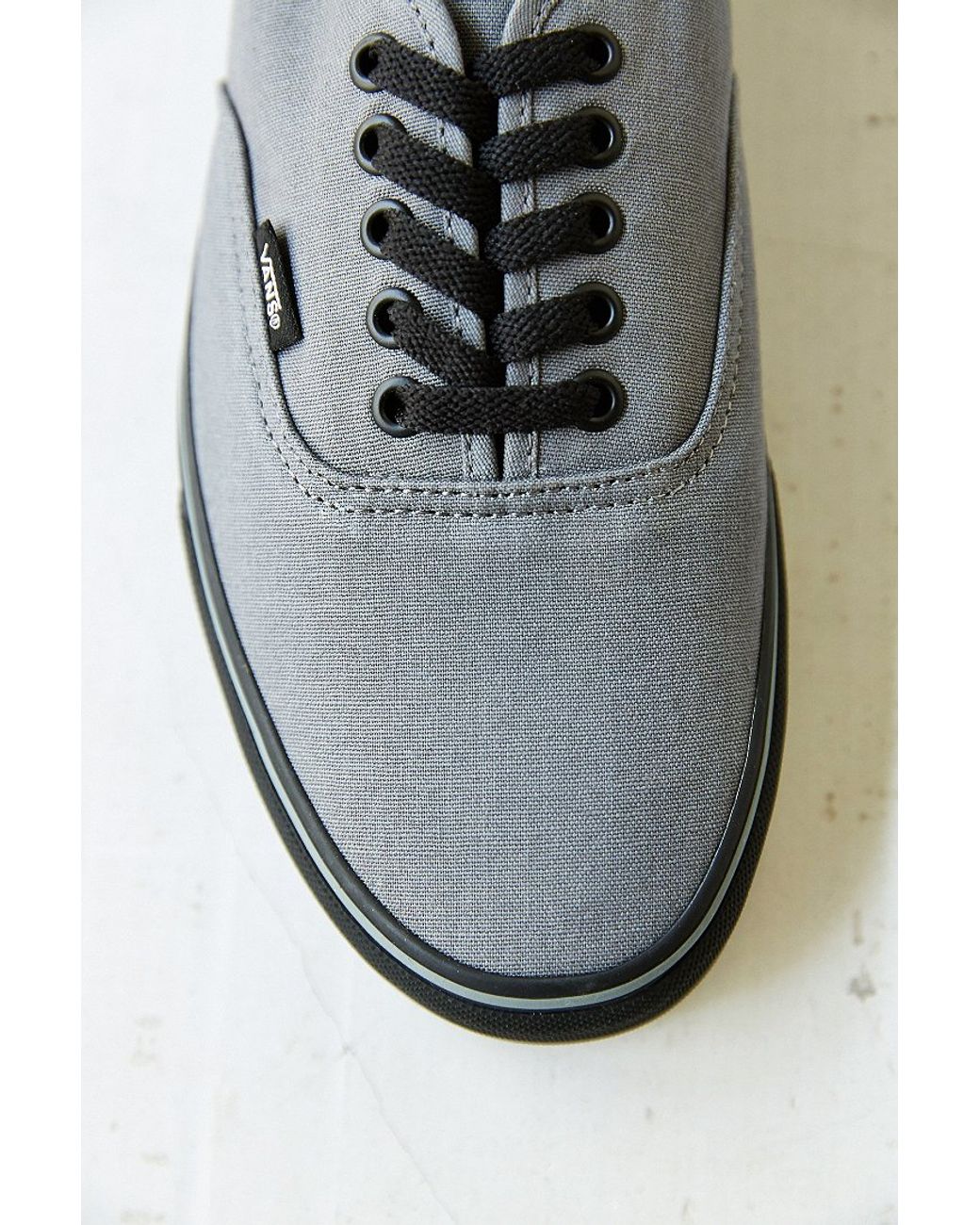 Vans Authentic Black Sole Men'S Sneaker in Dark Grey (Gray) for Men | Lyst