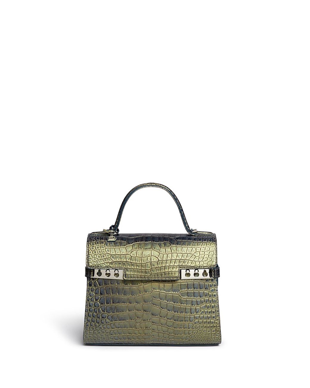 Delvaux Tempete PM Himalaya Crocodile Limited Edition Bag