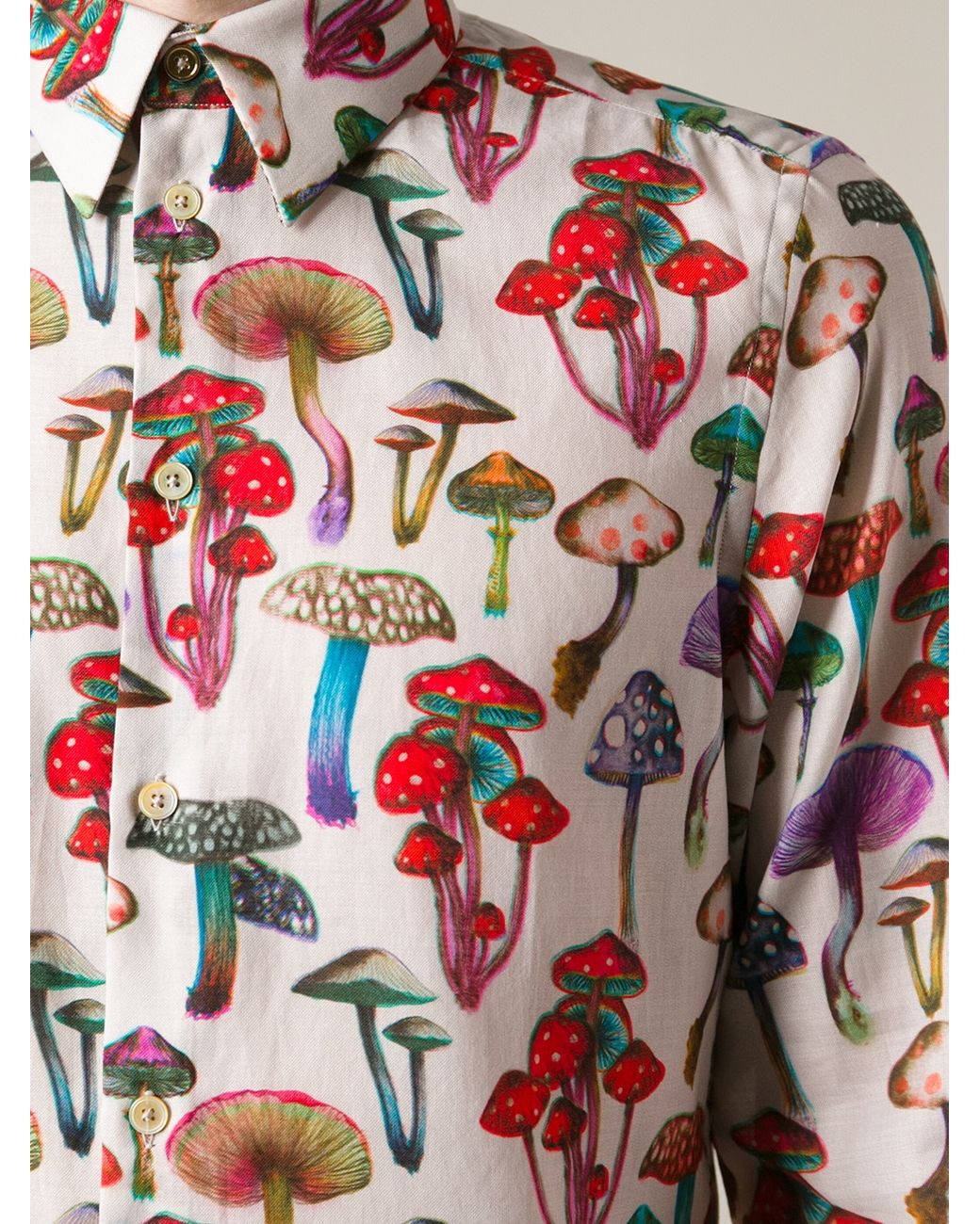 Paul Smith Mushroom Print Shirt for Men | Lyst
