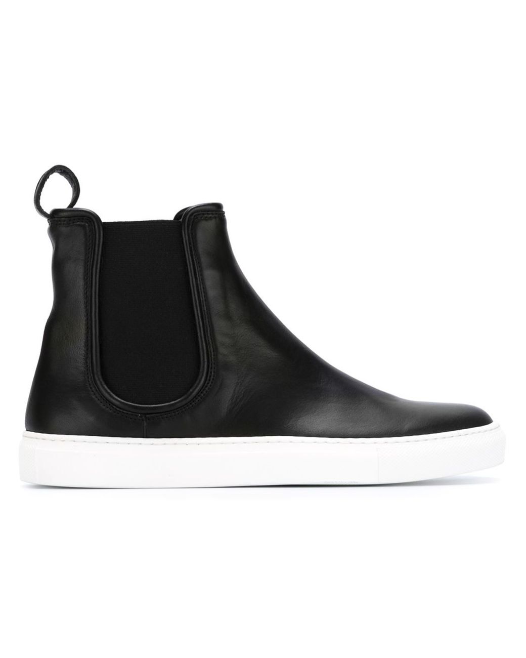 P.A.R.O.S.H. Rubber-Sole Leather Chelsea Boots in Black | Lyst