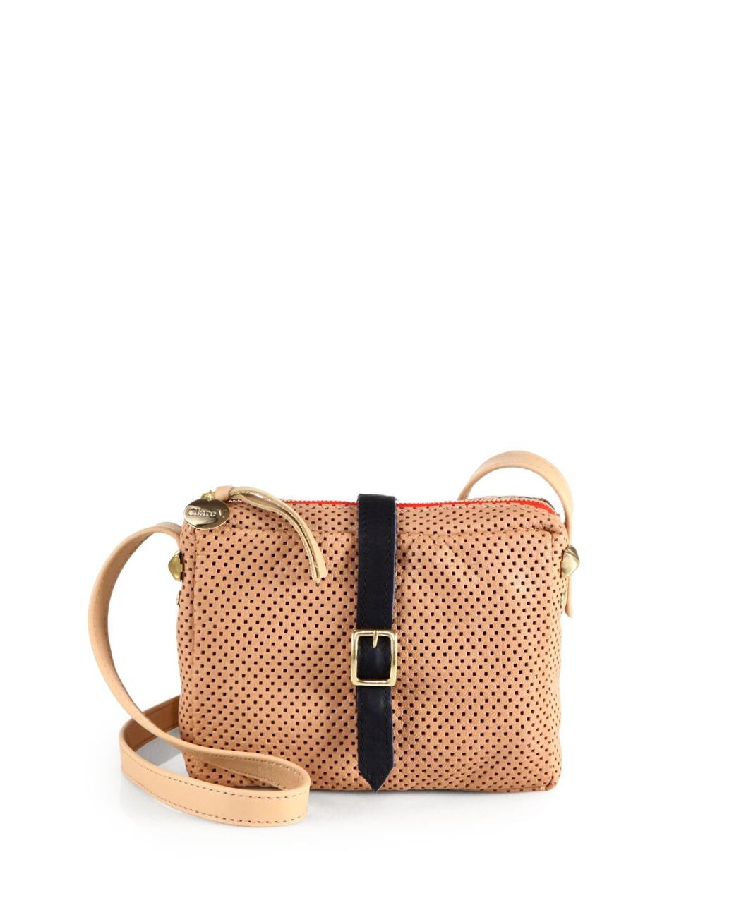 Leather crossbody bag Clare V Brown in Leather - 26602934