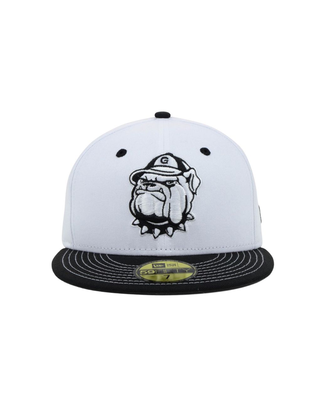 KTZ Georgetown Hoyas Ncaa White Black 59fifty Cap for Men Lyst