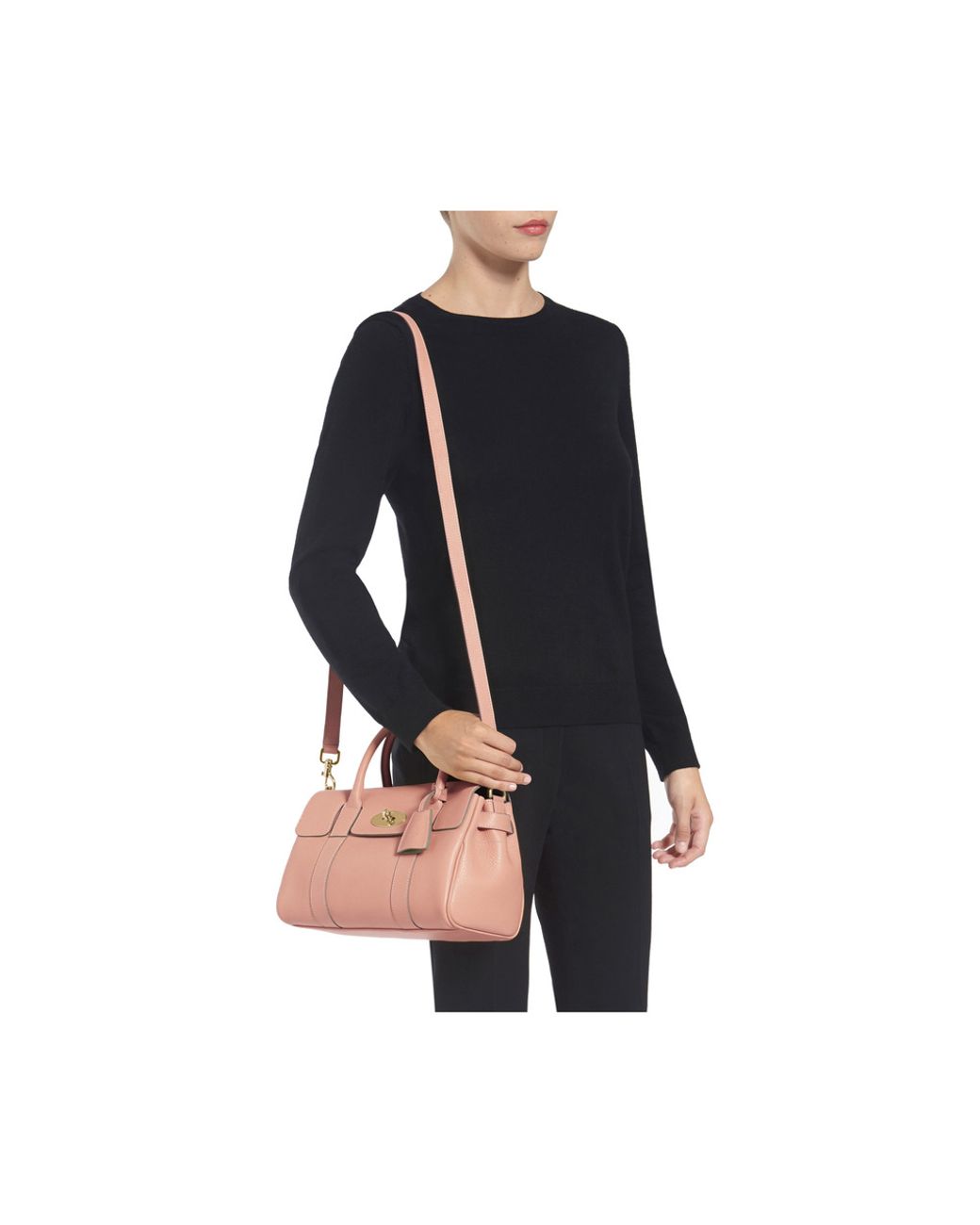 Mulberry Small Bayswater Satchel in Pink | Lyst Australia