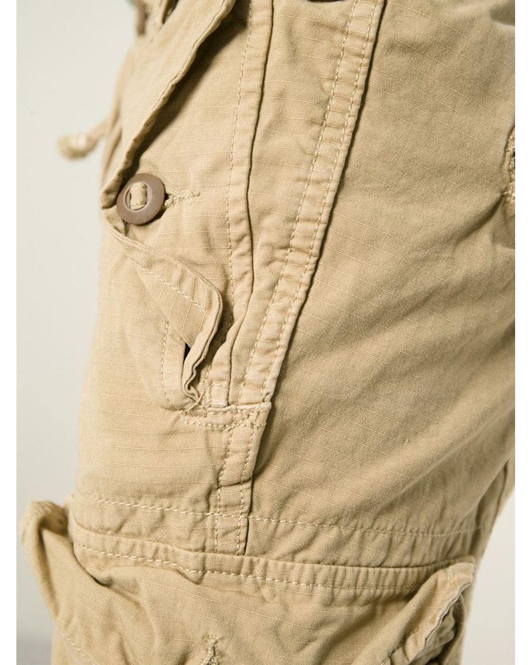 Polo Ralph Lauren Slim Fit Cargo Trousers in Natural for Men | Lyst