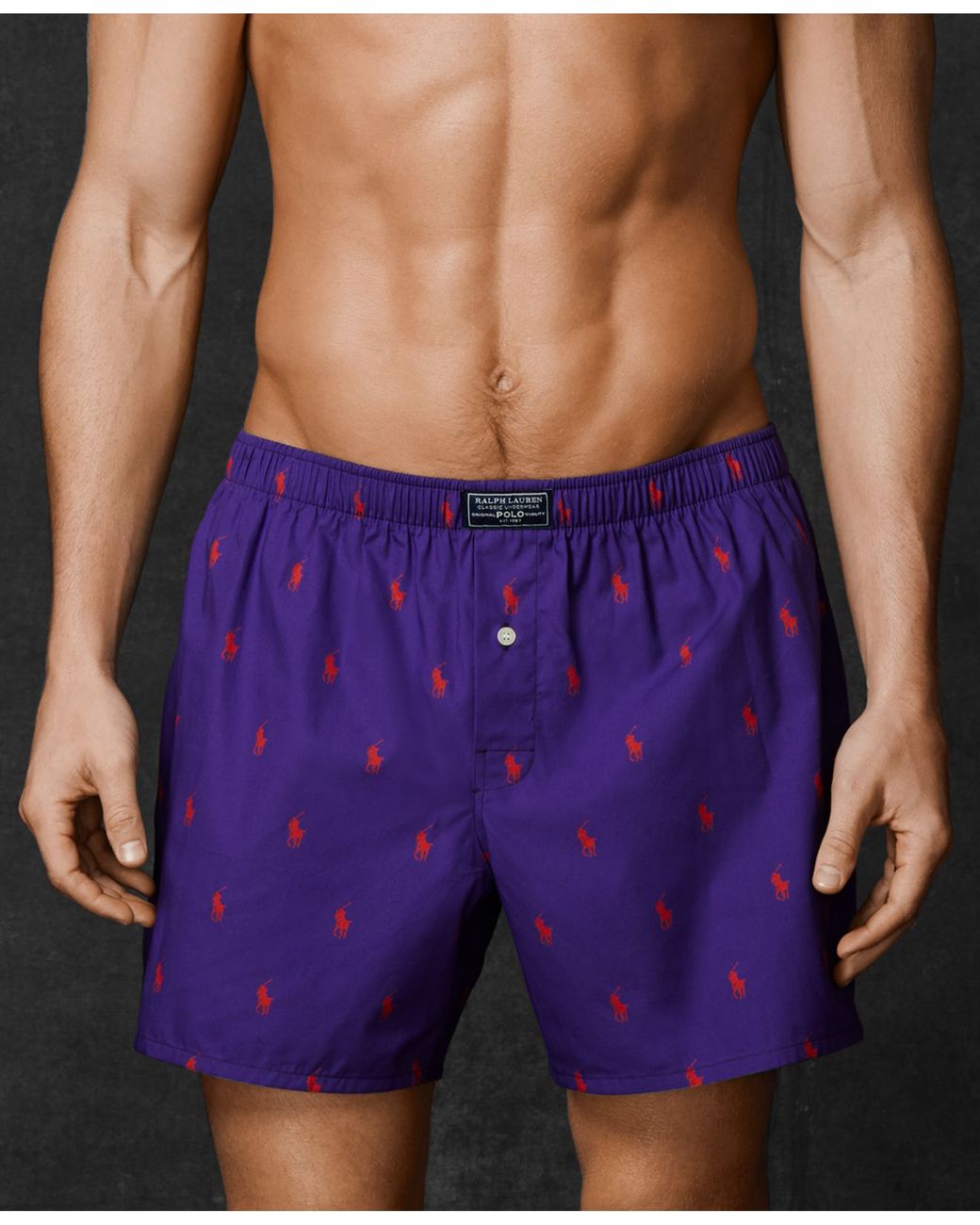 Polo Ralph Lauren Allover Pony Player Boxers in Purple for Men | Lyst