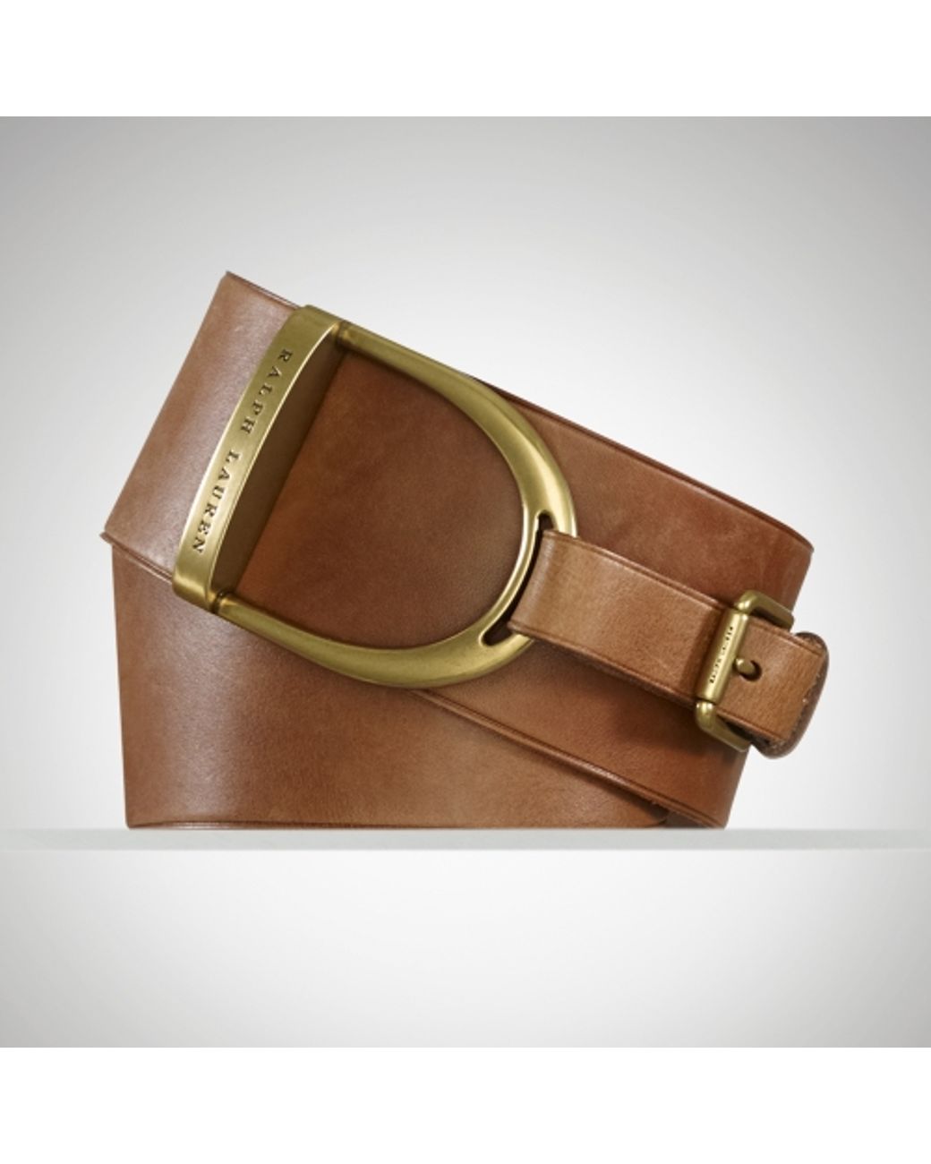 Ralph Lauren Equestrian Vachetta Waist Belt in Brown | Lyst