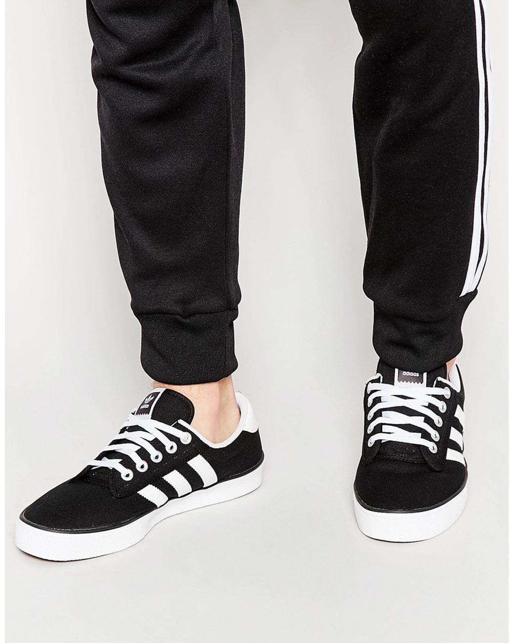 adidas Originals Kiel Canvas Trainers D69233 in Black for Men