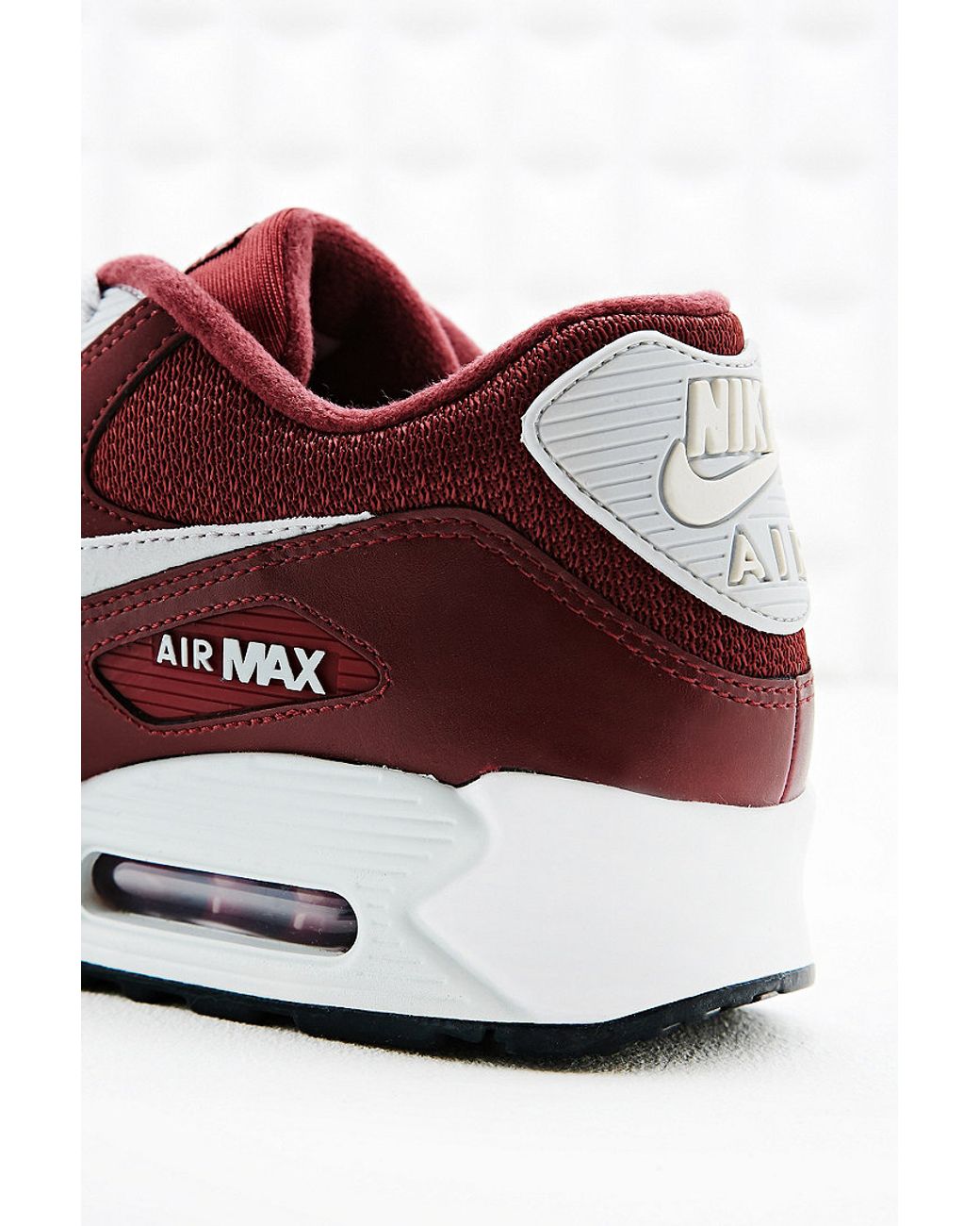Nike Air Max 90 Og Leather Trainers in Burgundy in Brown for Men | Lyst UK