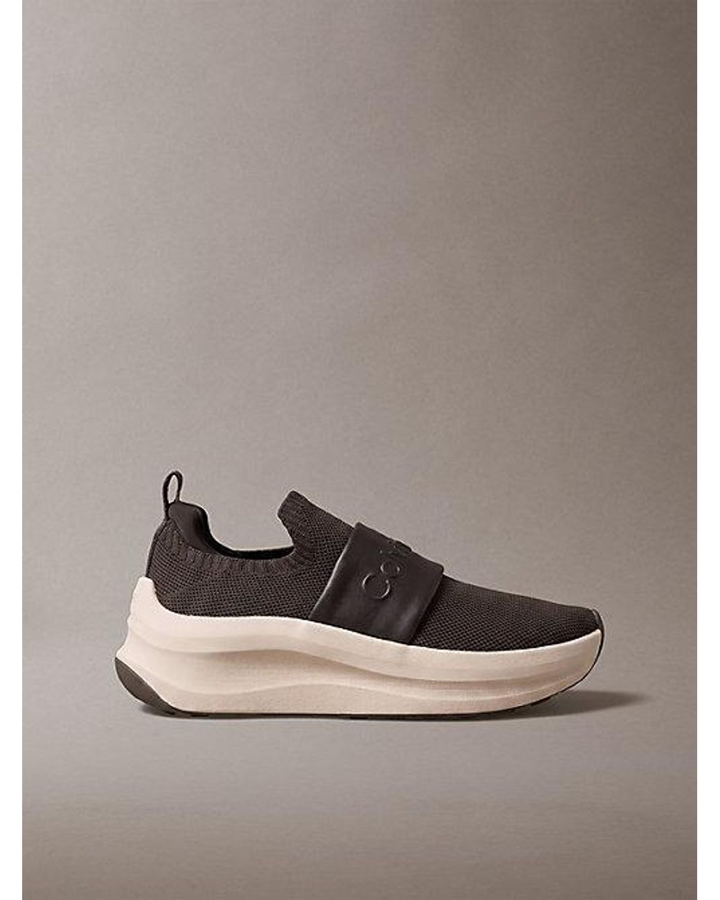 Calvin Klein Brown Ck Volumax Slip On Runner Trainers