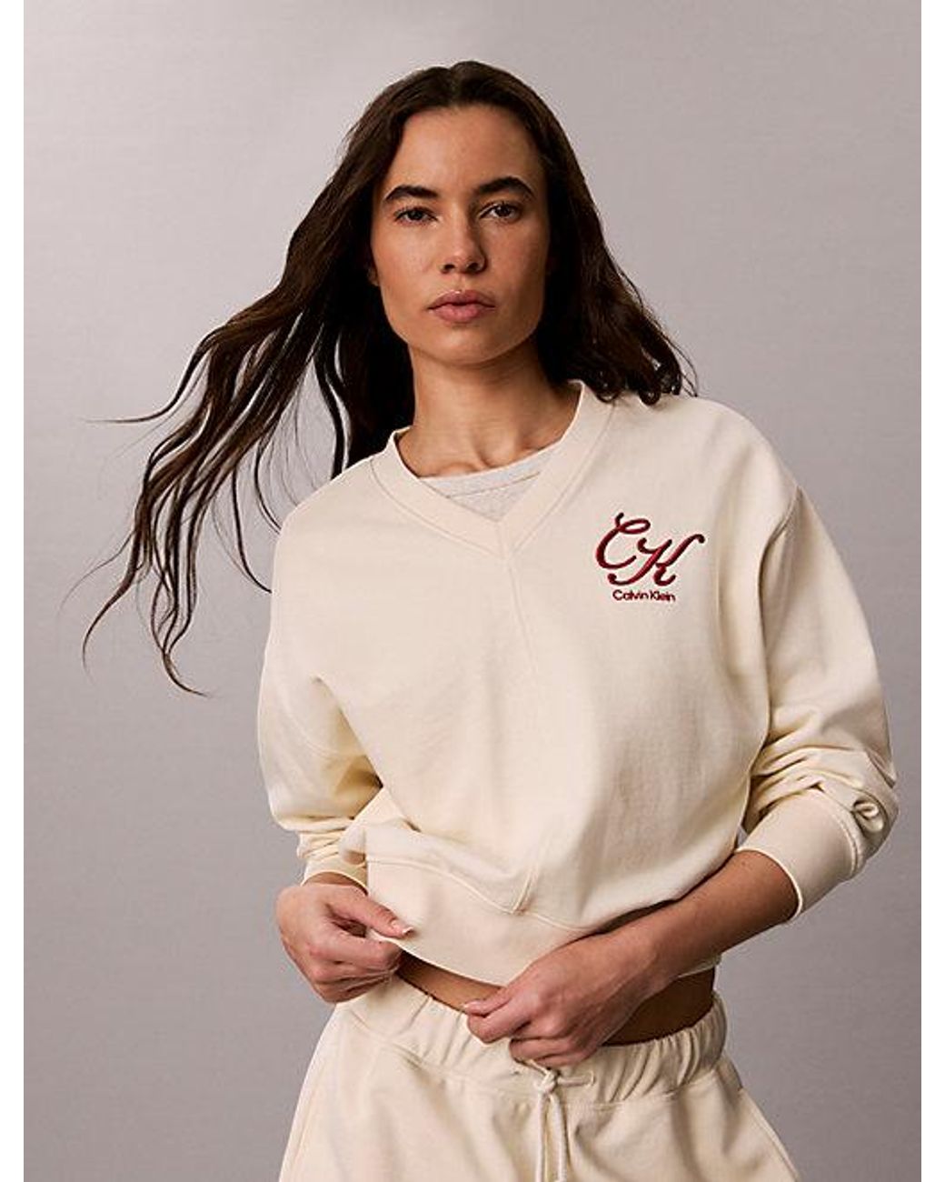 Calvin Klein Natural Jeans Relaxed Terry Sweatshirt