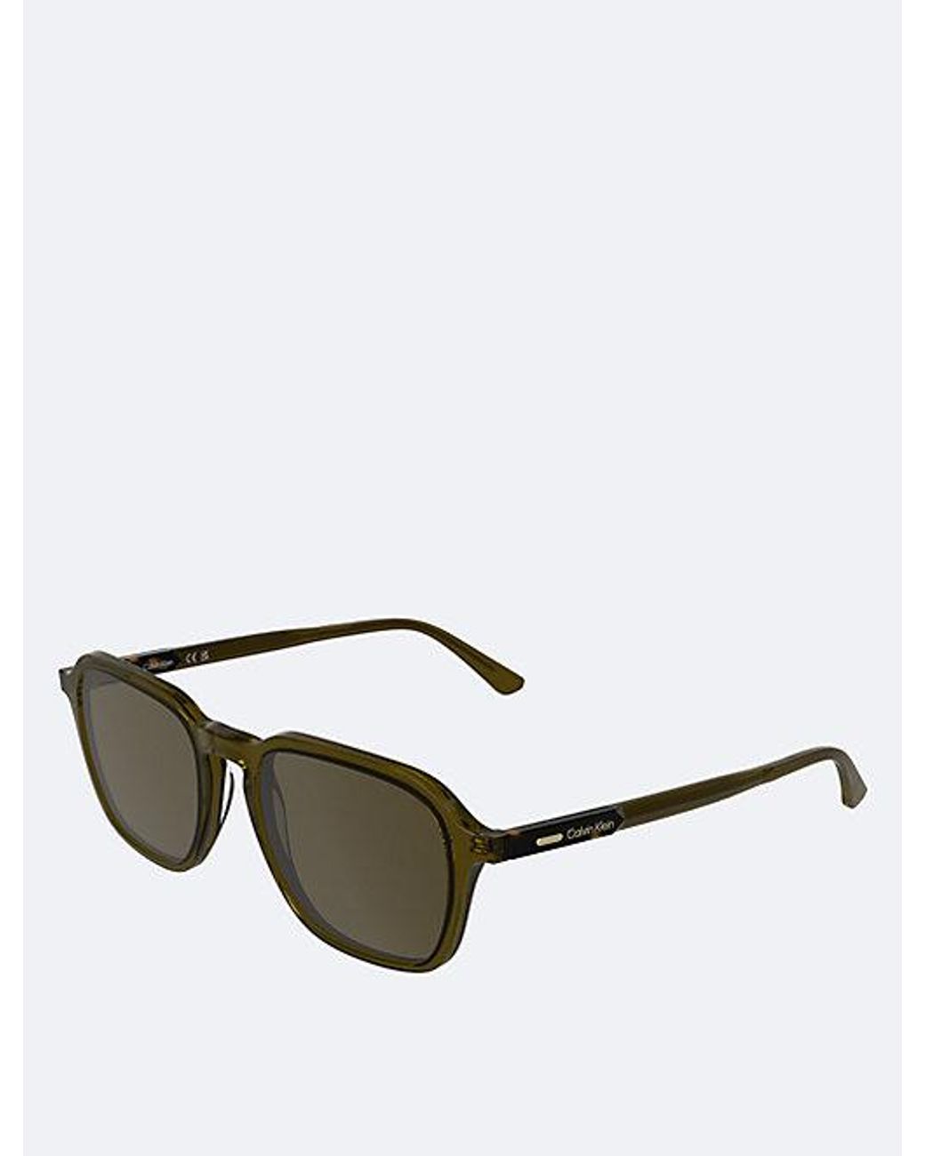 Calvin Klein Green Modified Rectangle Sunglasses for men