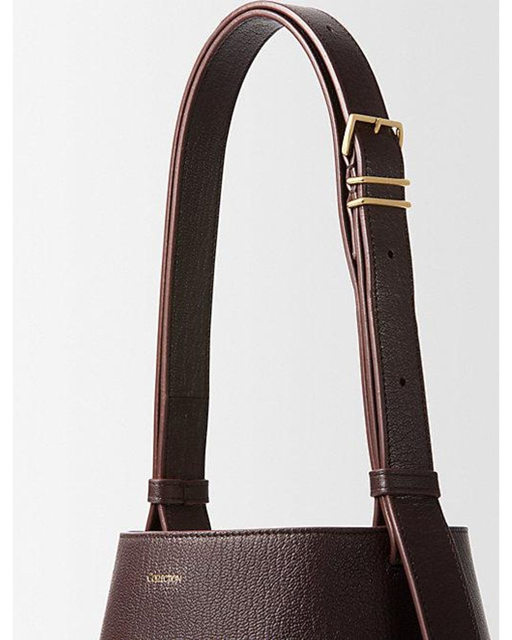 Calvin Klein White Orbita Bucket Bag