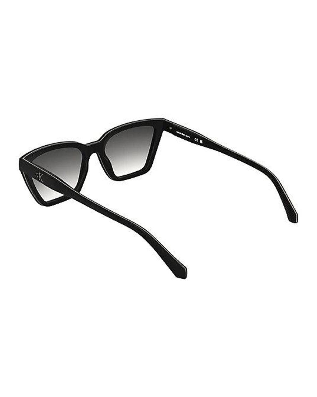 Calvin Klein Black Jeans Modified Rectangle Sunglasses