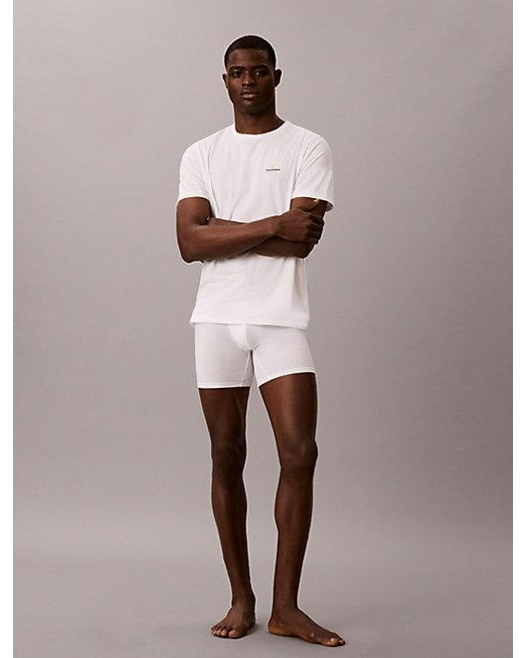 Calvin Klein White Lounge T-Shirt Icon Cotton for men