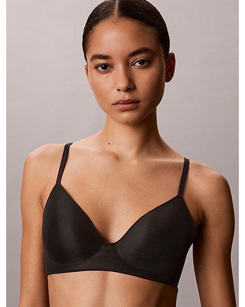 Calvin Klein Black Lightly Lined Wirefree Bra Perfectly Fit Ultra Light