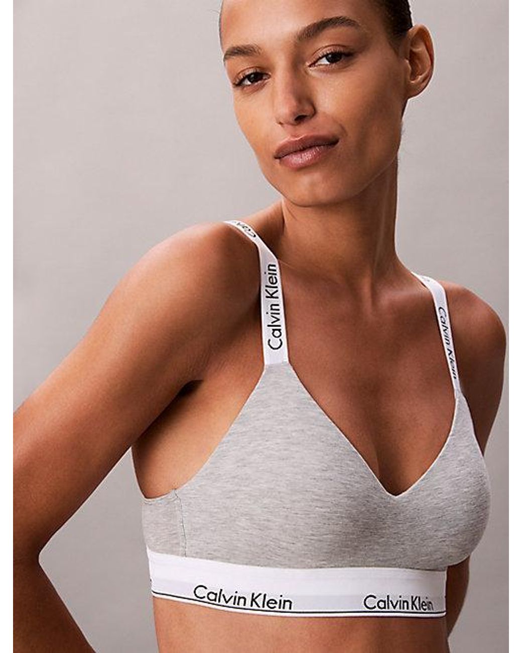 Calvin Klein Multicolor Lightly Lined Bralette Icon Cotton Modal