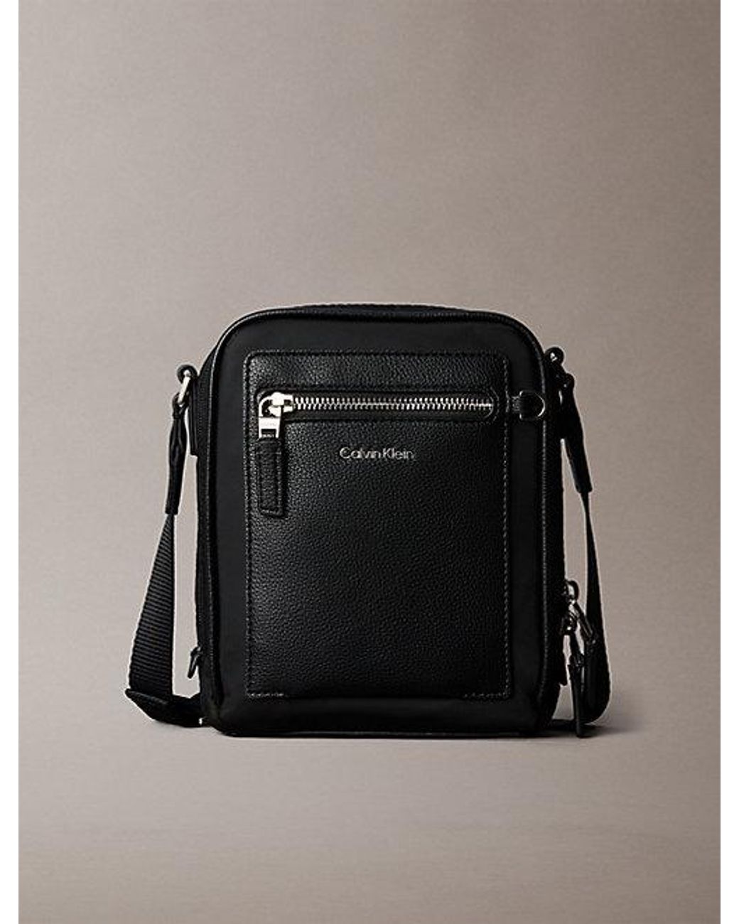 Calvin Klein Black Crossbody Reporter Bag for men