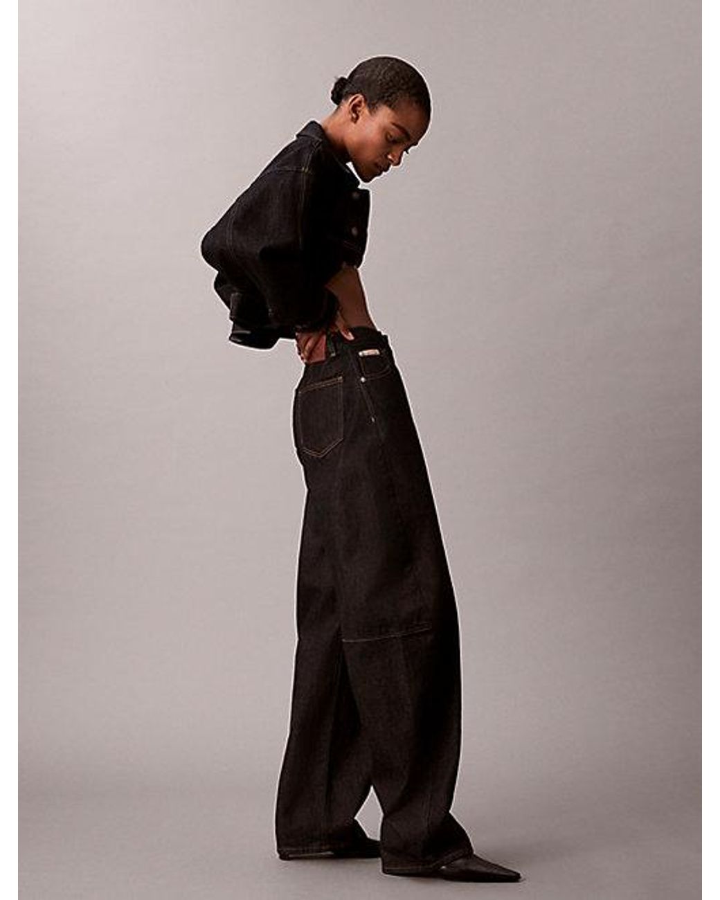 Calvin Klein Blue Jeans High Rise Barrel Jeans
