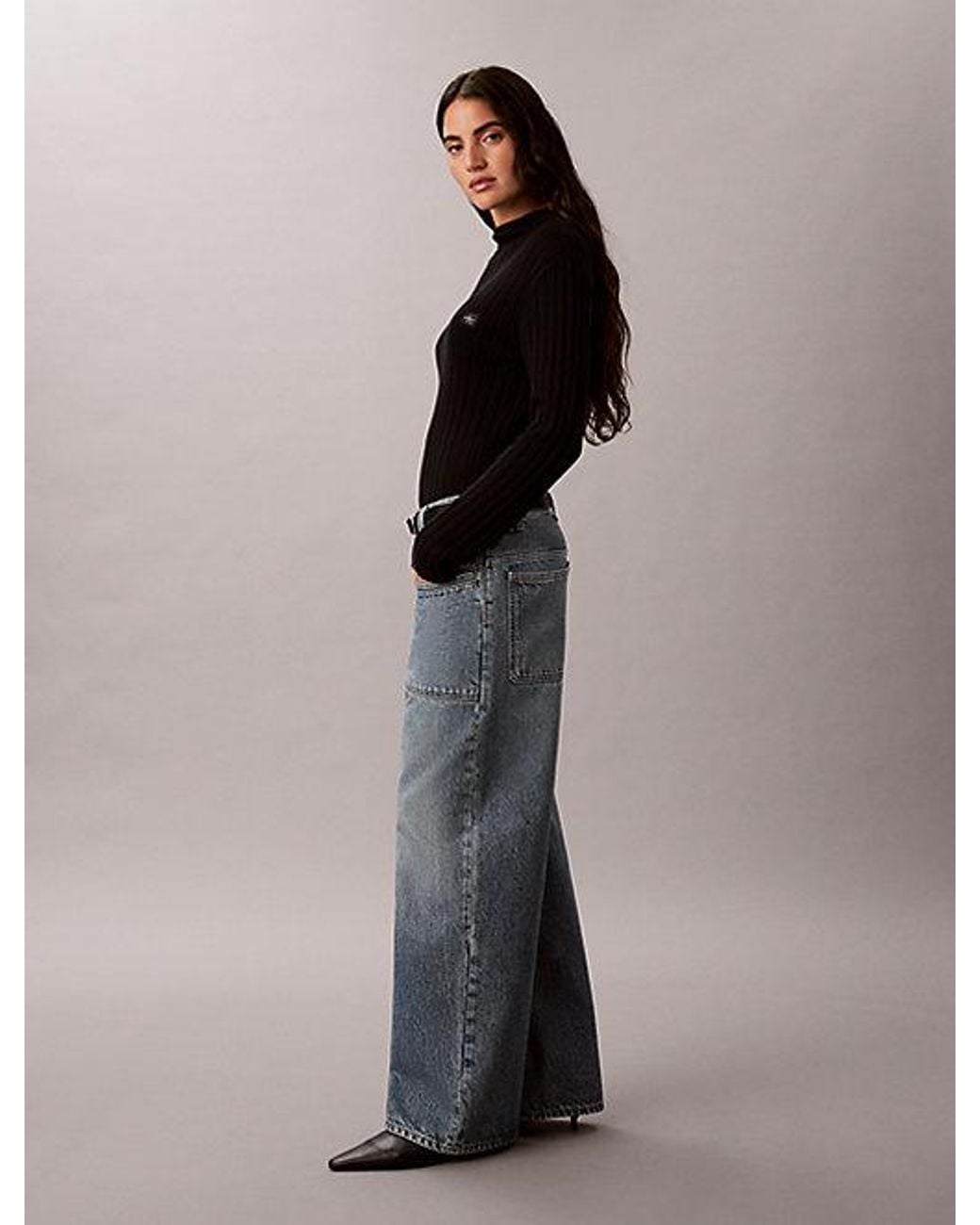 Calvin Klein Multicolor Jeans Low Rise Baggy Utility Jeans
