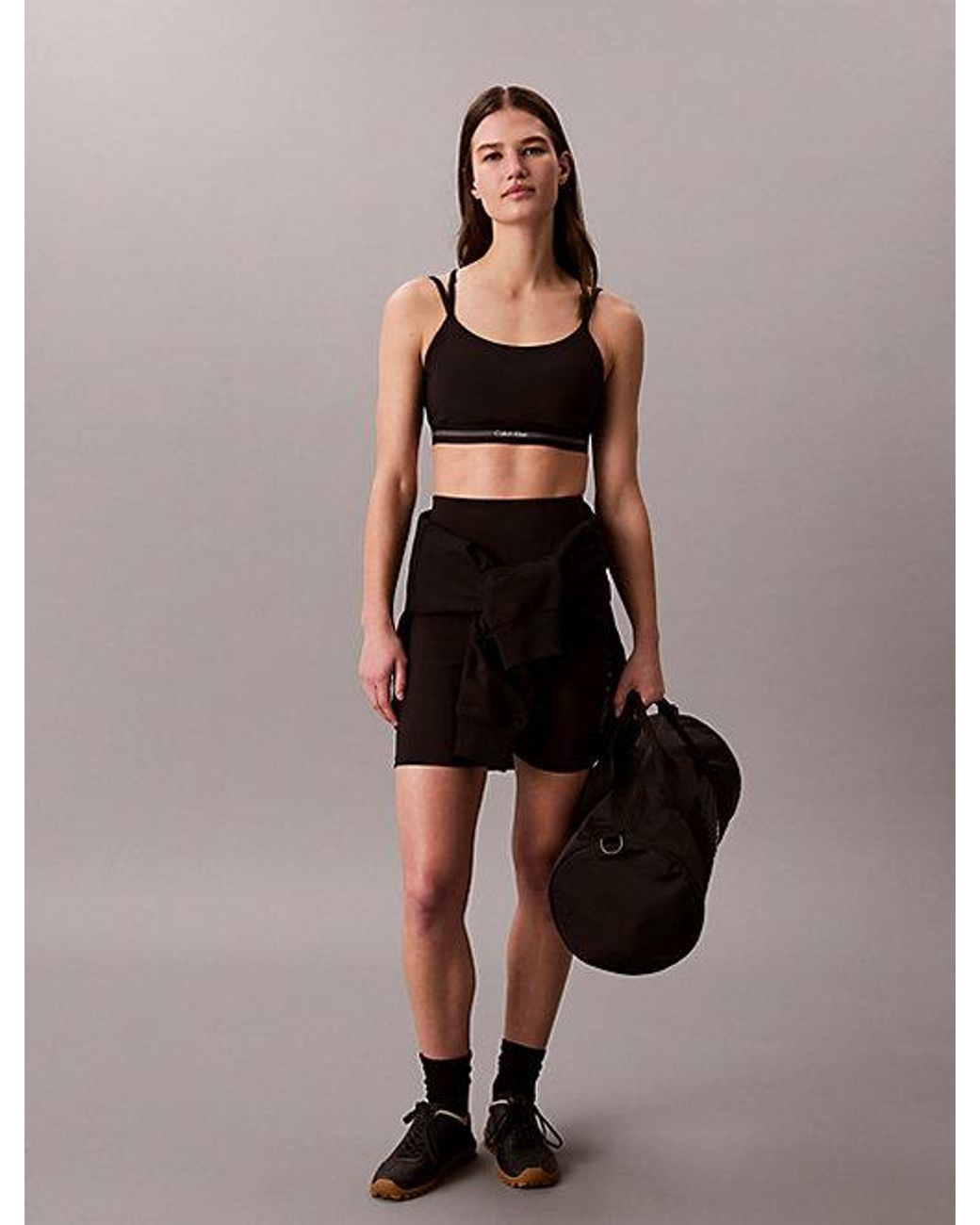 Calvin Klein Black Sport Quick Dry Low Impact Sports Bra