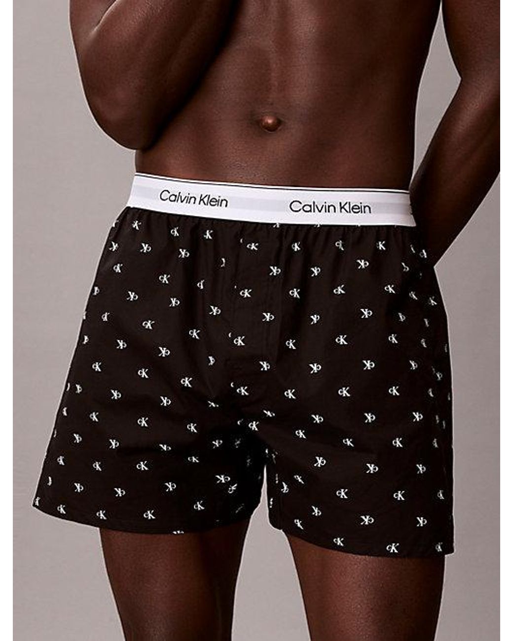 Calvin Klein Brown Boxers Heritage Cotton Poplin for men